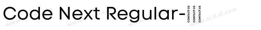 Code Next Regular字体转换